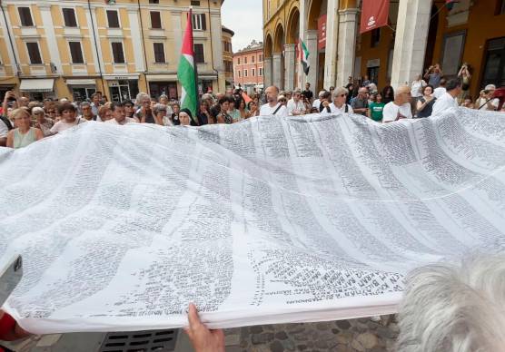 Un immagine del telo steso