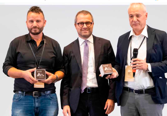La premiazione dei fratelli Gryka durate il Cassa Edile Awards, riconoscimento che hanno ricevuto per tre anni consecutivi