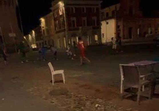 Lugo. Notte di terrore in piazza VIDEO