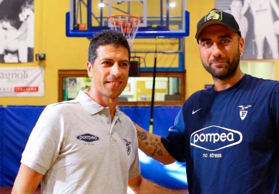 Antimo Martino e Pietro Aradori ai tempi della Fortitudo (foto Fortitudo)