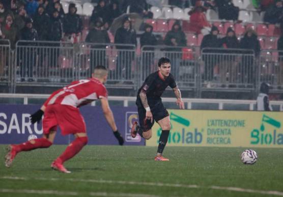 Alessandro Selvini in azione a Pesaro (foto Forlì Fc)