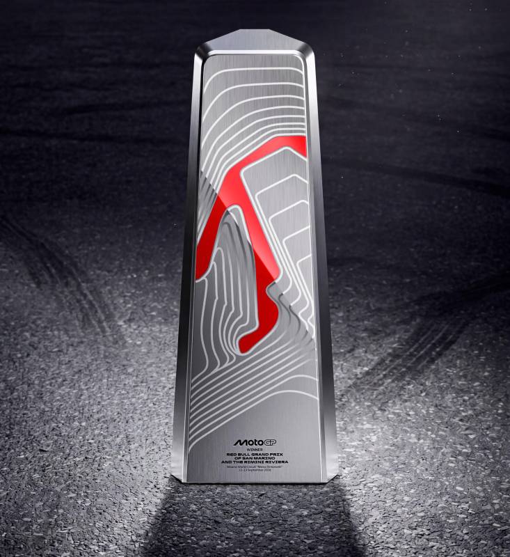 MotoGp, verso il Gran Premio di Misano 2026: il trofeo è firmato Pininfarina