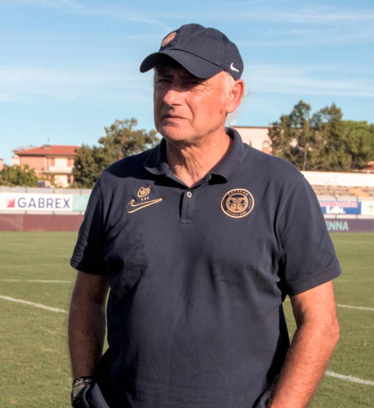 L’allenatore giallorosso Andrea Mandorlini (Fiorentini)