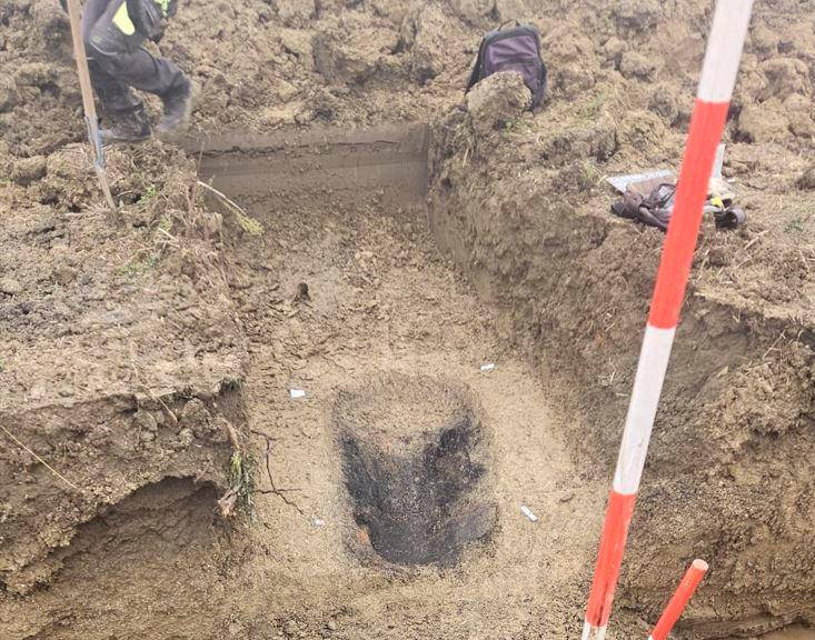 Una delle tombe venute alla luce