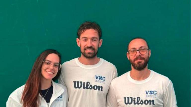 Lo staff tecnico dello Sporting Club Valmarecchia: Samantha Casadei, Tomas Montironi e Davide Campana