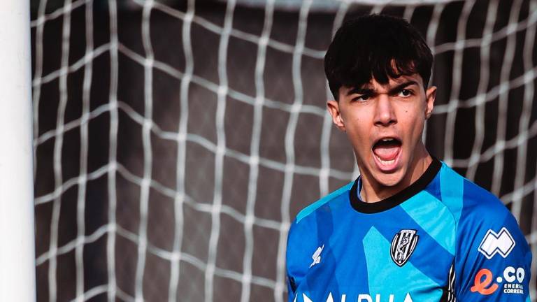 Il portiere bianconero Nicolò Fontana