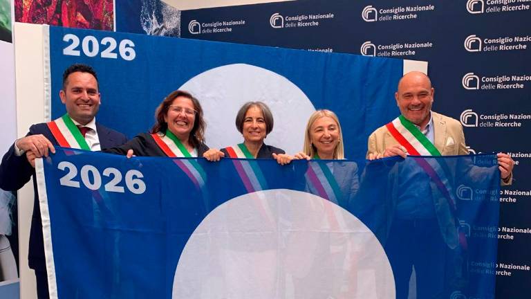 Da sinistra Christian Andruccioli (Riccione), Adele Ceccarelli (Bellaria), Anna Montini (Rimini), Franca Foronchi (Cattolica) e Nicola Schivardi (Misano)