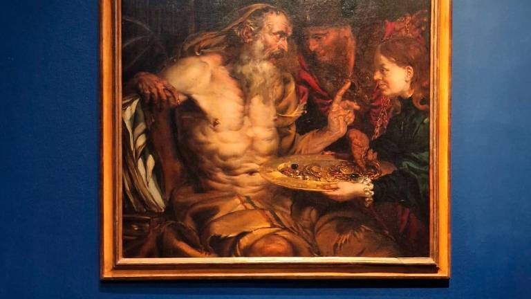 Rimini. Il dipinto “Le tentazioni del filosofo” di Langetti esposto a Venezia