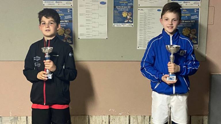 Tennis, Baldassarri e Pastrav vincono il torneo U12 di Massa
