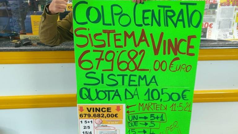 Rimini, colpo grosso: vinti quasi 700mila euro al Superenalotto