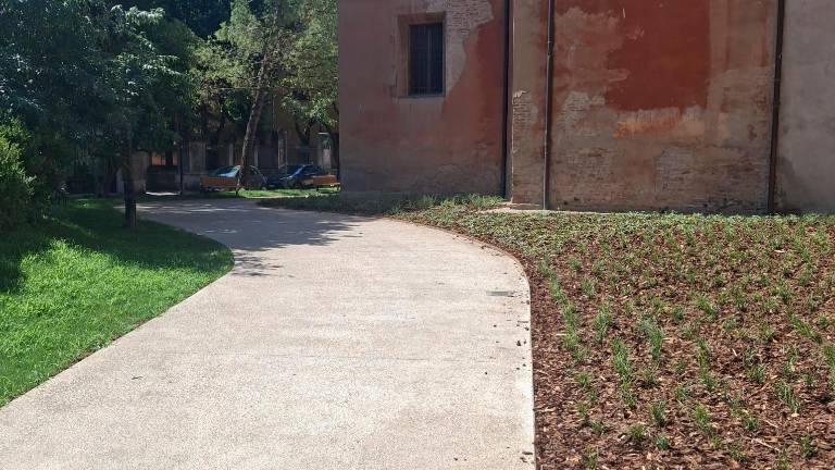 Imola, giardini pubblici di San Domenico primo lotto di lavori completato