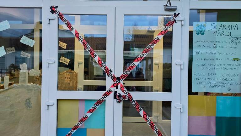 La scuola dell’infanzia danneggiata