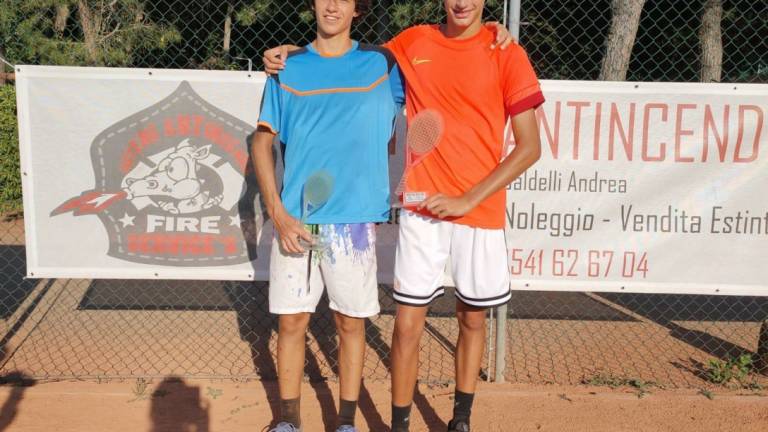 Tennis, Tommasi e Leonardi dominano tra gli Under 16