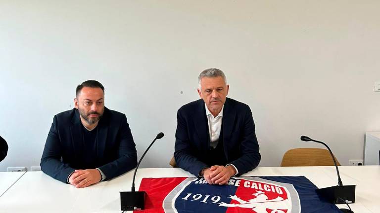 Il presidente imolese Ulisse Savini e il curatore fallimentare Alessandro Servadei