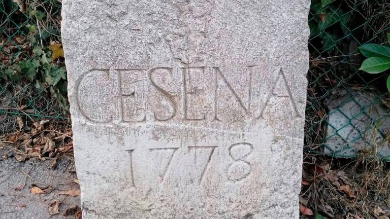 Il cippo sopravvissuto testimone dell’esito della contesa