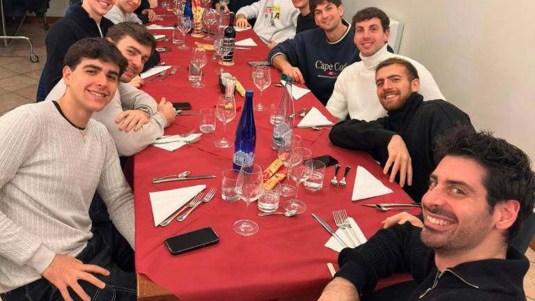 La cena di Natale dei giocatori della Consar Ravenna