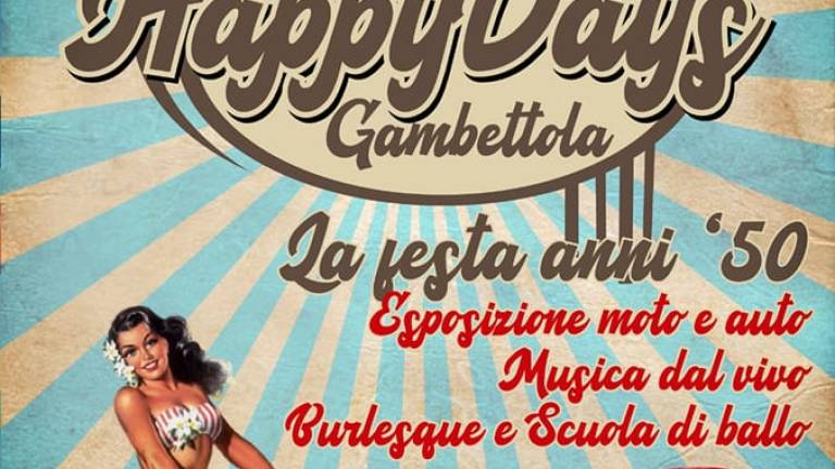 Musica, balli e atmosfera anni '50: Happy Days Gambettola
