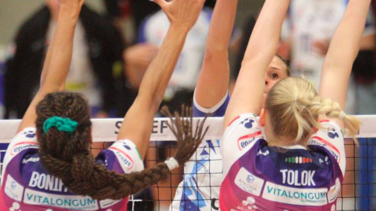 Volley A1 donne, l’Omag-Mt assaggia il Gorgonzola ma non lo digerisce e si rovina la serata