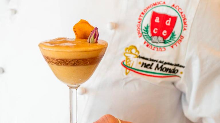Roberto Leoni con la “granita al forno”
