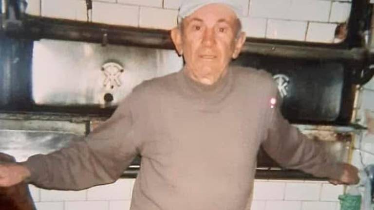 Ellero Canali nel suo forno