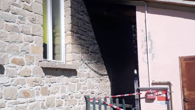 Brisighella, incendio alla scuola materna di S.Martino in Gattara