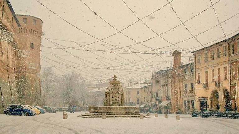 Neve a Cesena. Scuole aperte mercoledì 7 gennaio
