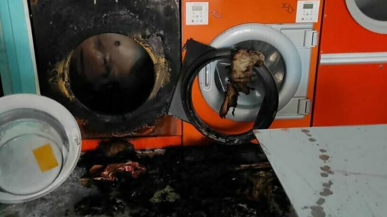 Riccione: incendio nella lavanderia di via Emilia