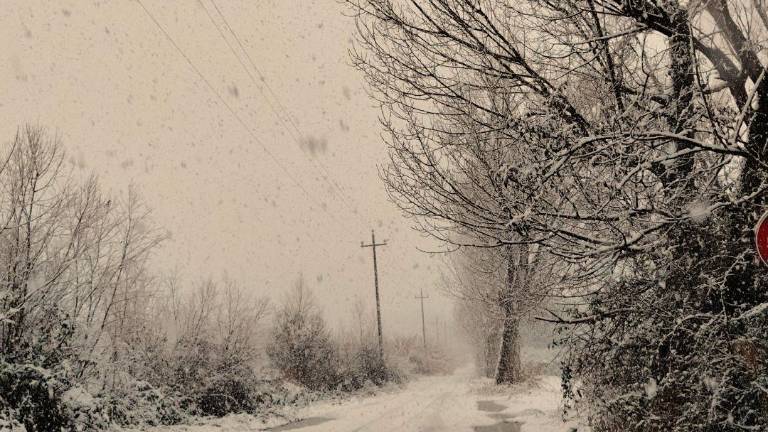 Neve a Poggio Torriana, domani scuole chiude