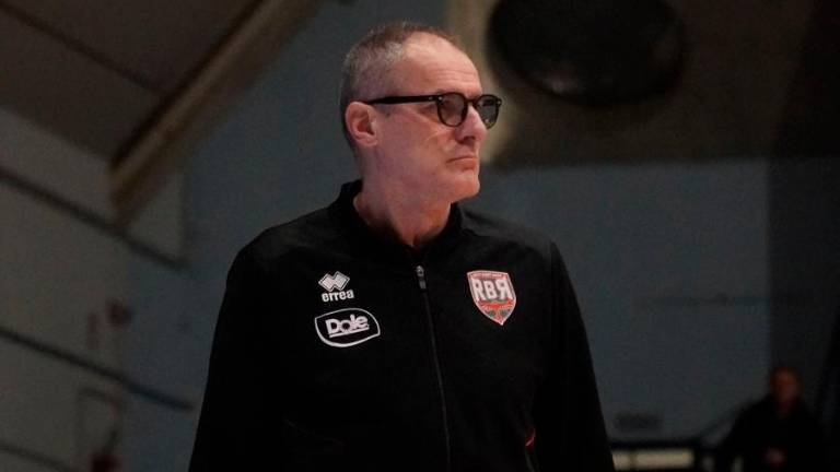 Il tecnico biancorosso Sandro Dell’Agnello