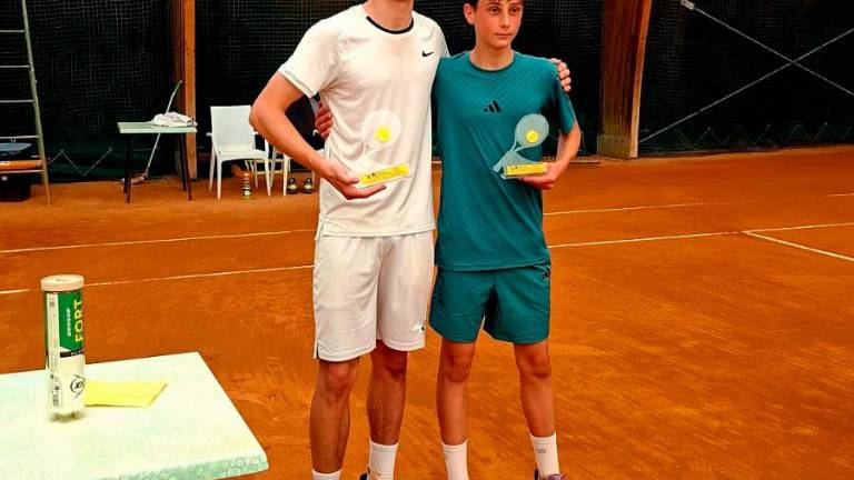 La premiazione del torneo Under 16 maschile del Tc Coriano