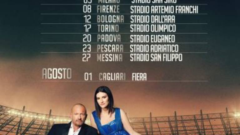 Al via da Bari il tour in 11 tappe di Laura Pausini e Biagio Antonacci
