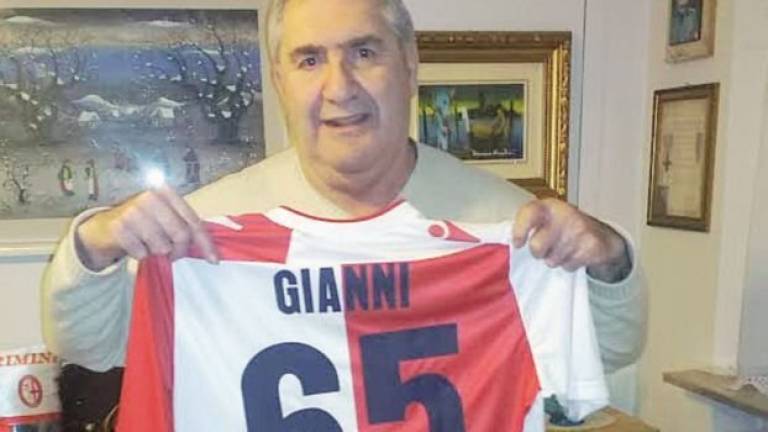 Da Telemike al Rimini calcio Gianni, una vita di solidarietà