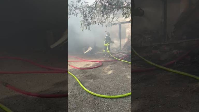 Incendio di una casa a Civitella