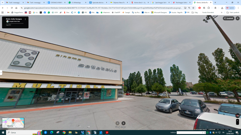 L’area del cinema Settebello