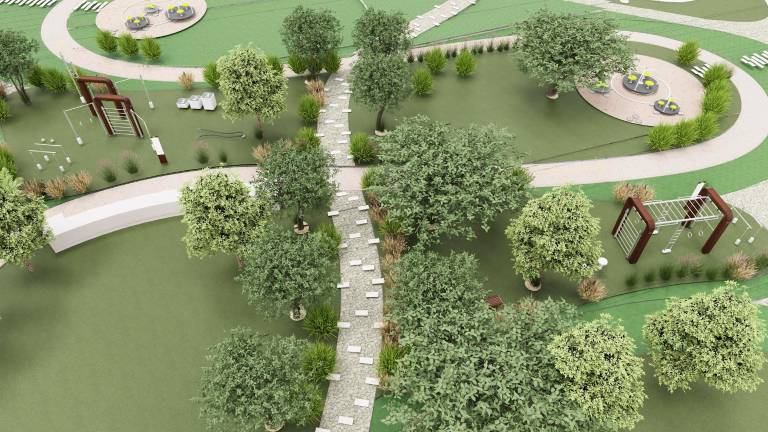 Un’anticipazione grafica dell’aspetto delle aree fitness