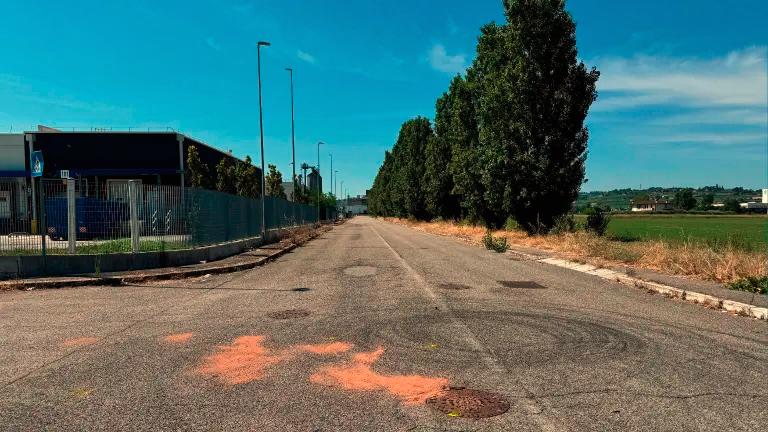 Il luogo dell’incidente mortale