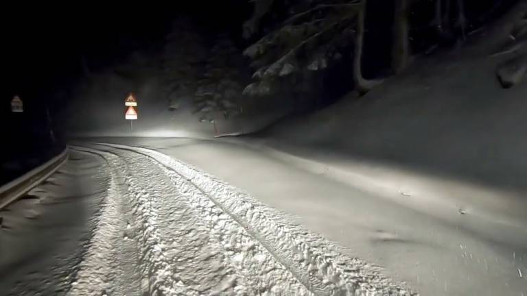 Meteo, riecco la neve in appennino: imbiancate Campigna e la Valle del Savio VIDEO