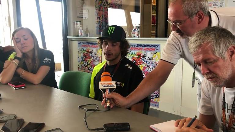 MotoGp, Bezzecchi: Devo migliorare in staccata, ma che bella la prima fila a Misano VIDEO