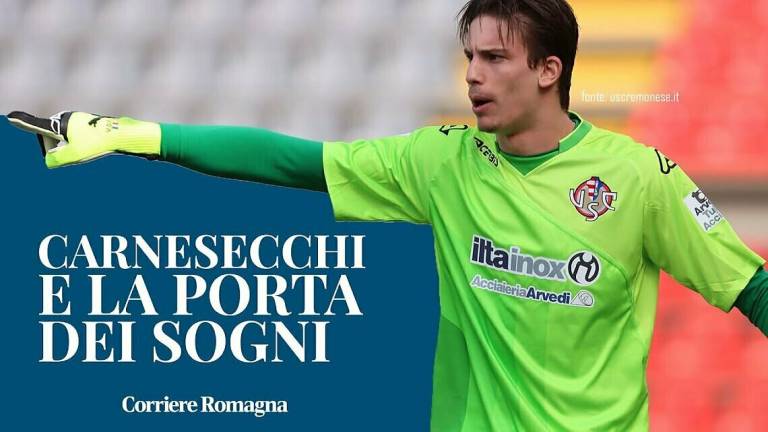 Calcio, il momento magico del riminese Marco Carnesecchi