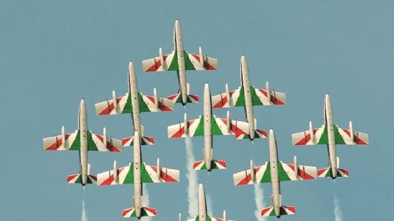 In migliaia per le Frecce Tricolori