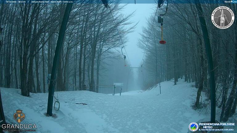 L’impianto sul Monte Falco a Campigna
