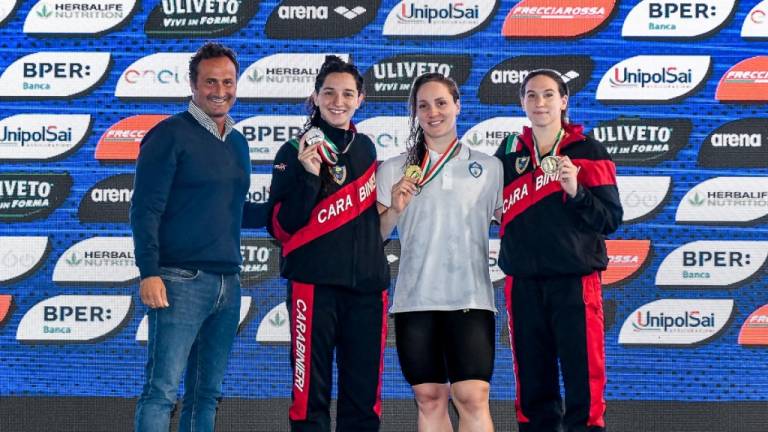 Nuoto, subito gran Romagna a Riccione: titoli tricolori per Simone Cerasuolo nei 50 rana e Ilaria Bianchi nei 100 farfalla