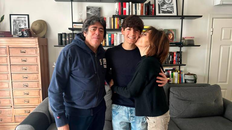Federico De Iulio con mamma Claudia e papà Marco
