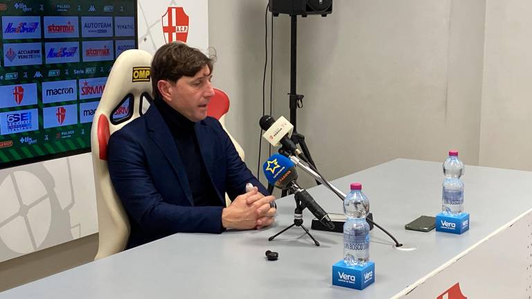 L’allenatore del Cesena Michele Mignani a Padova