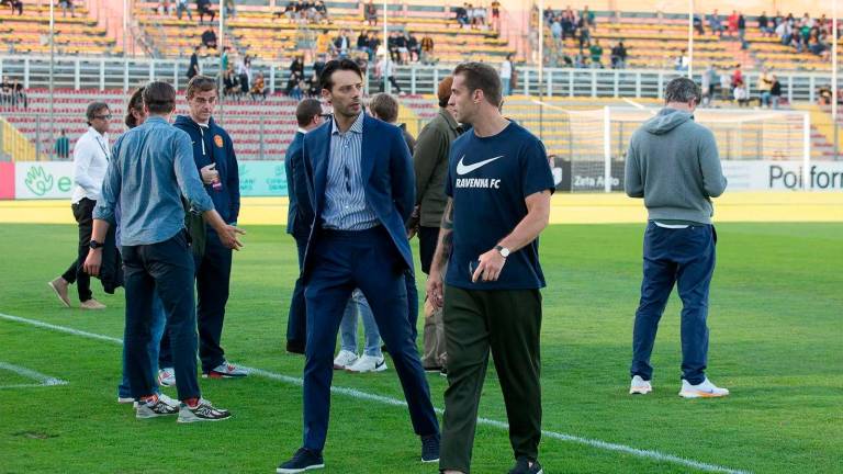 L’amministratore delegato Mattia Baldassarre e il presidente Ignazio Cipriani (foto Fiorentini)