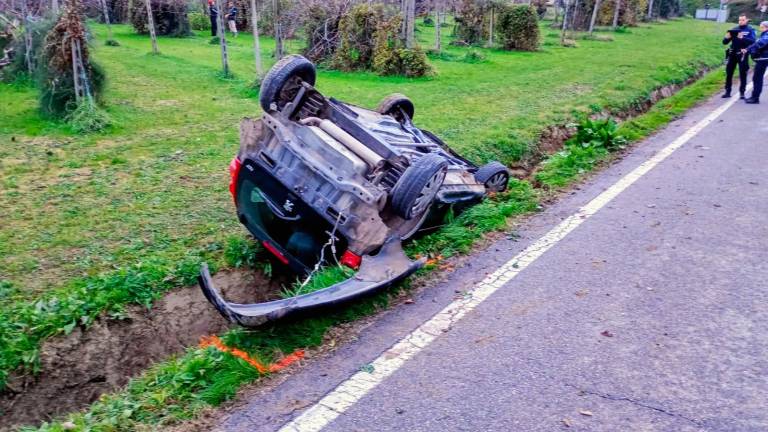 L’incidente di ieri pomeriggio FOTO MMPH