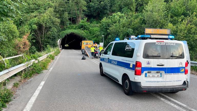 Il luogo dove è avvenuto l’incidente a Baiso, in provincia di Reggio Emilia
