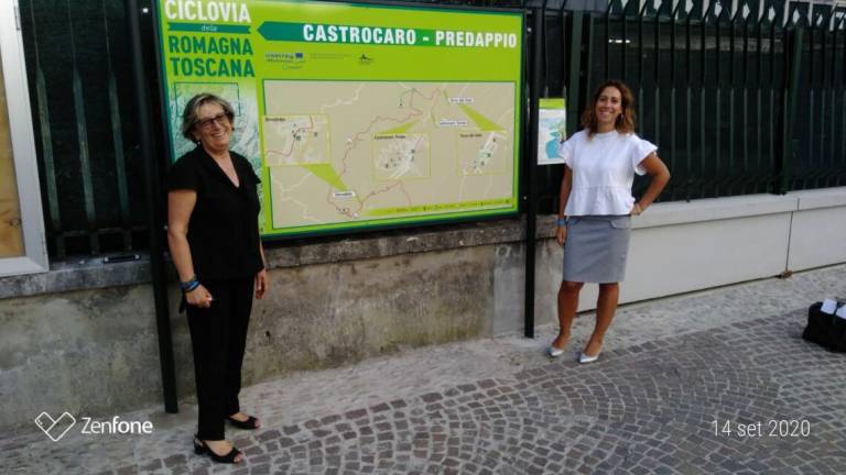 Presentata la ciclovia tra Castrocaro e Bagno di Romagna