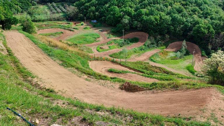 Uno scatto della pista a Secchiano