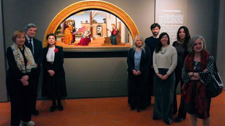 Faenza, la Lunetta di Biagio D’Antonio torna in Pinacoteca dopo i lavori di restauro